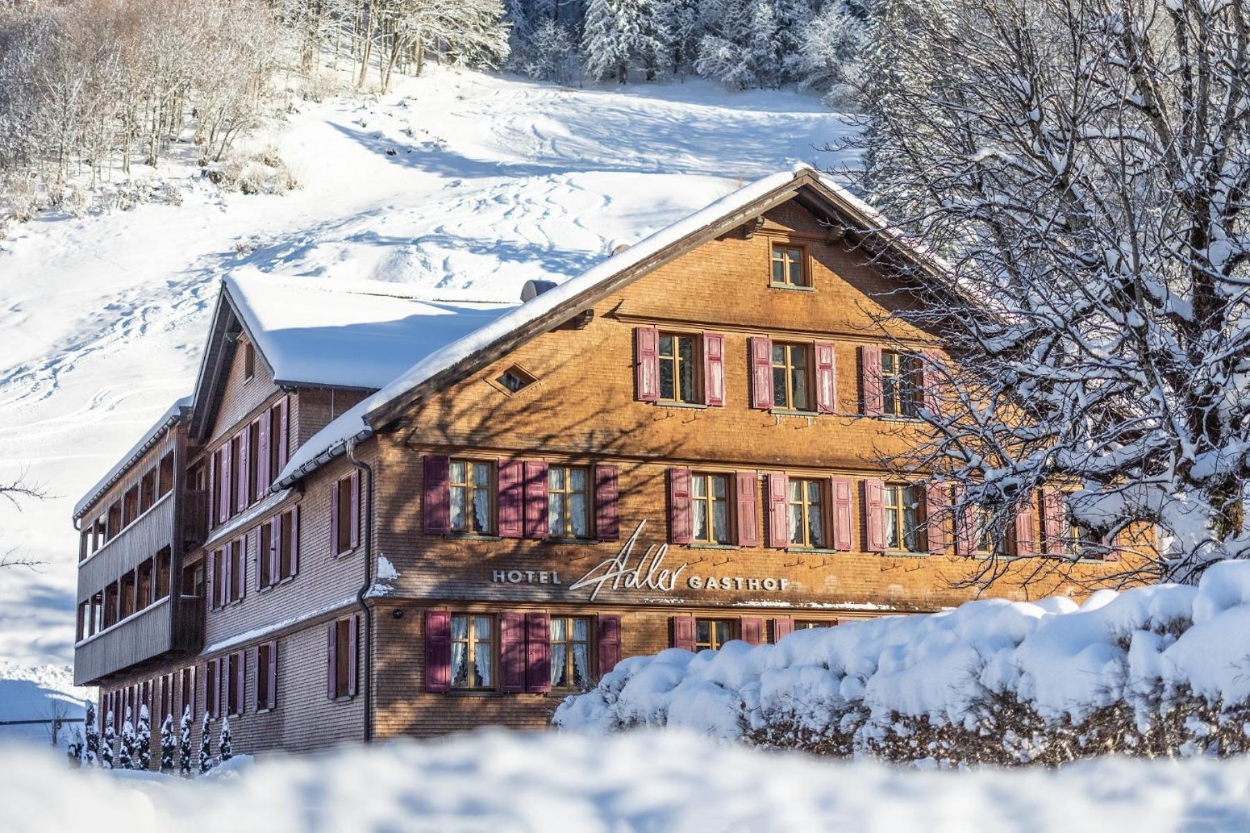 Hotel Gasthof Adler Schoppernau Exterior foto